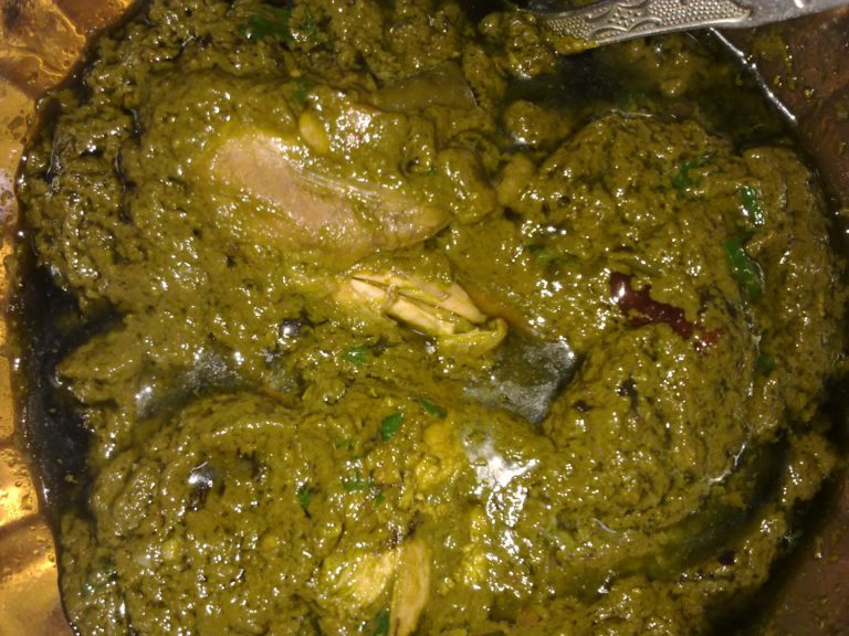 palak chicken