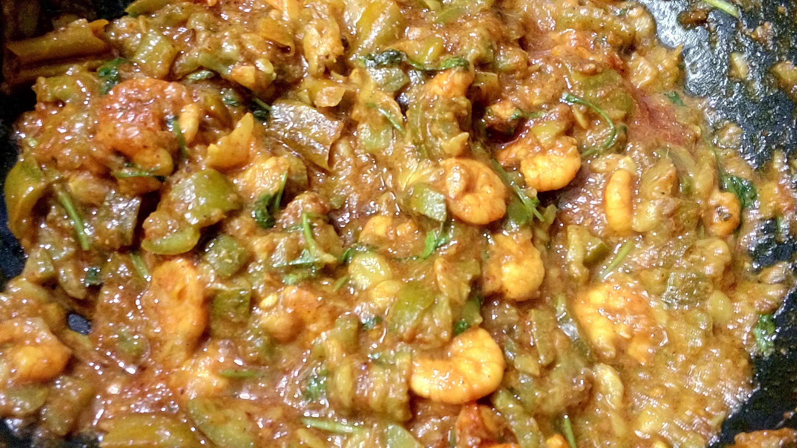 Nethi-Beerakaya-Prawns-Curry-41
