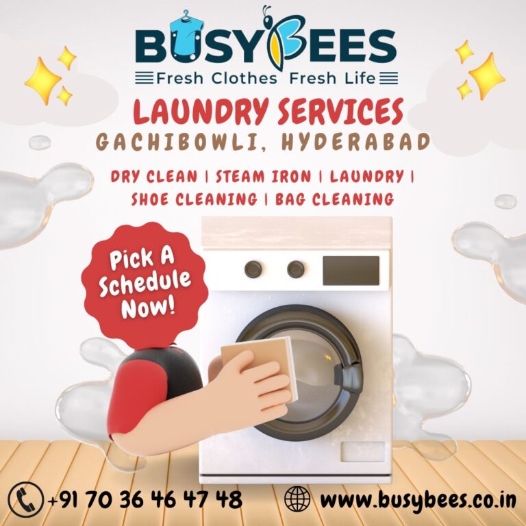 Laundry services for apartments located in gachibowli Hyderabad