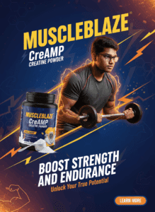 💪 Boost Your Strength & Endurance with MuscleBlaze CreAMP Creatine Powder. revanth sai
